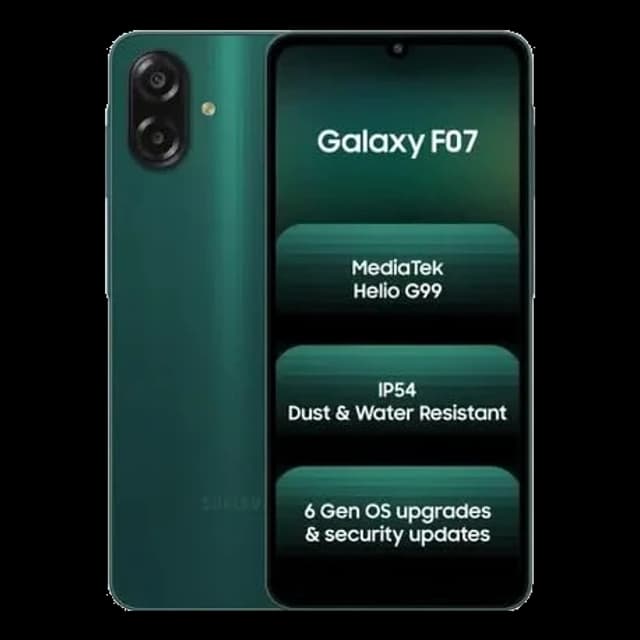 Samsung Galaxy F07 · 4GB/64GB · Green