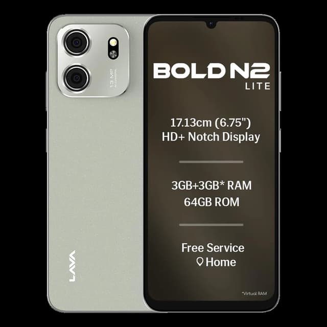 Lava Bold N2 Lite · 3GB/64GB · Kolar Gold