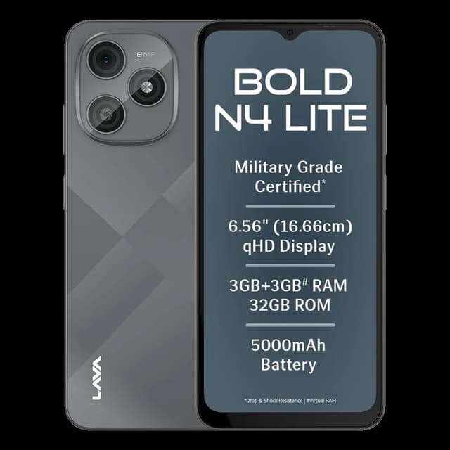 Lava Bold N4 Lite · 3GB/32GB · Ghost Silver