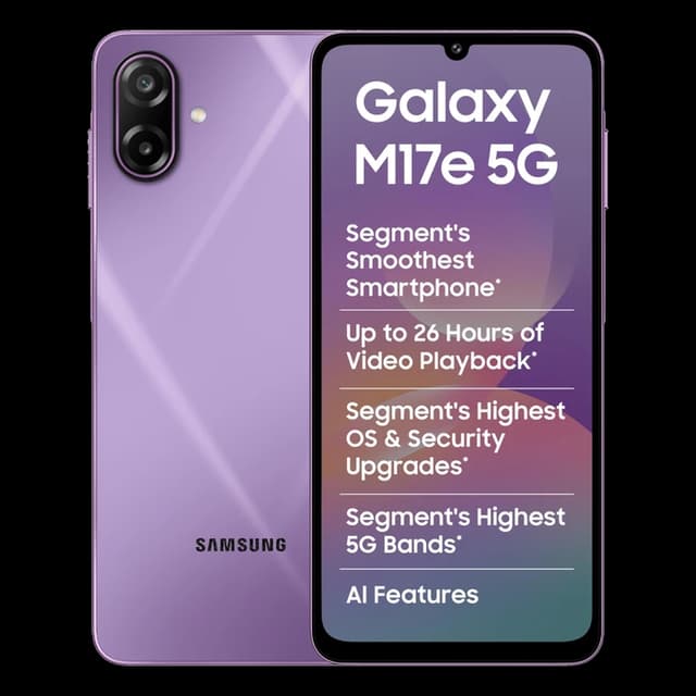 Samsung Galaxy M17e 5G · 6GB/128GB · Vibe Violet