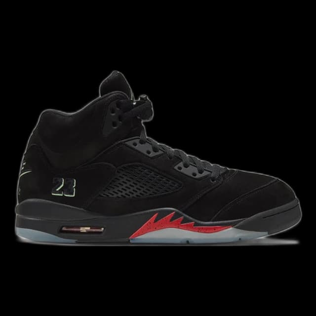 Jordan Air Jordan 5 Retro - Black / Picante Red / Glow In The Dark / Multi Color