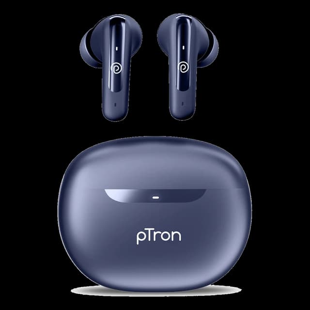pTron Bassbuds Astra · Navy Blue