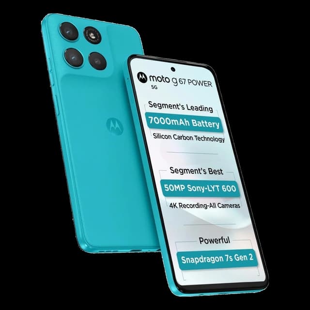 Motorola Moto G67 Power 5G · 12GB/256GB · Pantone Curacao Blue