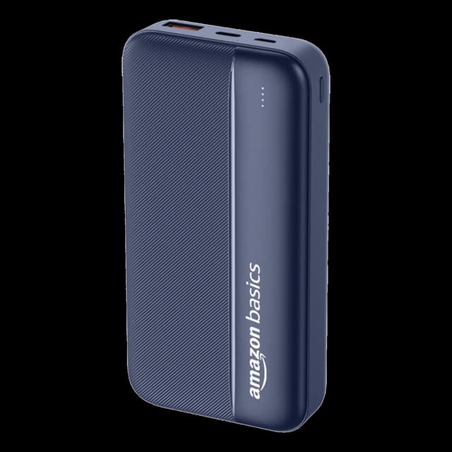 Amazon Basics 20000mAh 22.5W Power Bank · Dark Blue
