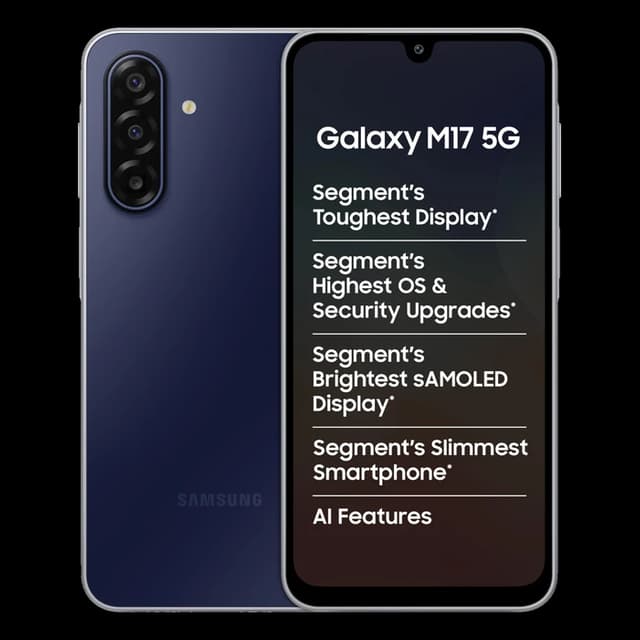 Samsung Galaxy M17 5G · 4GB/128GB · Sapphire Black